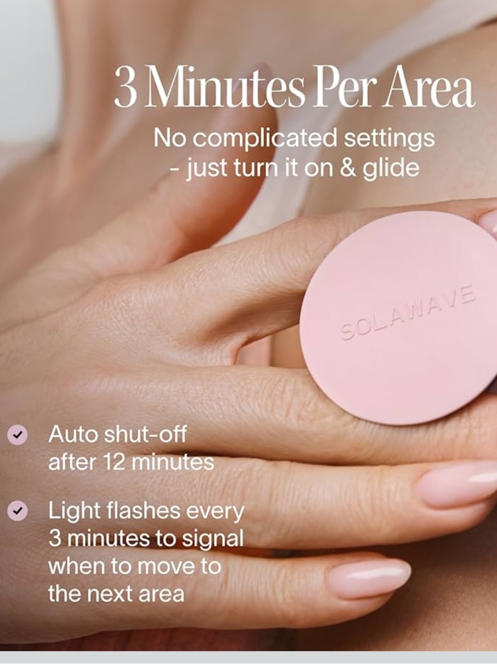 Solawavw Radiant renewal 2 in 1 skincare mini red and infrared light compact - Picture 5 of 8